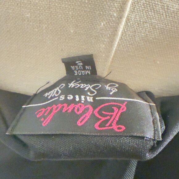 Blondie Nights by Stacy Sklar | Black Gown | Evening Prom | Sequin Top | Sz 5 - Picture 5 of 7